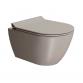 GSI Pura kompakt 50 væghængt toilet m/DualGlaze+ - Tortora