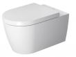 Duravit Me by Starck rimless v�gh�ngt toilet m/wondergliss - Hvid mat