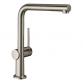 hansgrohe Talis M54 kkkenarmatur m/L-tud og udtrk - Rustfrit stl finish