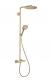 hansgrohe Raindance Select S 240 PowderRain brusesystem - Brstet bronze