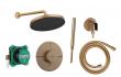 hansgrohe ShowerSelect Comfort S komplet brusesystem til indbygning - Børstet bronze