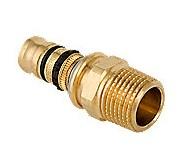 Geberit Mepla adapter 20 mm - &frac12;" nippel