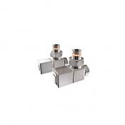 Strømberg Ventilsæt vinkel firkantet sort