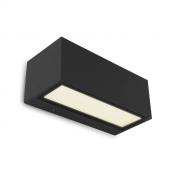 Lutec Architectural Gemini udendørslampe til væg 22 x 8,5 cm - Mat sort