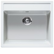 Intra Nemo N 100 køkkenvask i komposit - Hvid Intra Nemo N 100 køkkenvask i komposit - Hvid