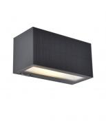 Lutec Solar Inka hybrid udendrslampe til vg m/solceller - Mrkegr