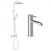 Damixa Iris komplet pakke til badevrelse - Krom