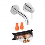 Damixa Iris komplet hndvaskarmatur til indbygning - Krom