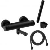 Damixa Iris komplet badekararmatur - Mat sort