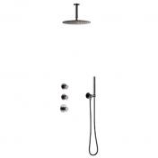 Damixa Iris XS 2 brusesystem til indbygning - Loft - Brstet grafitgr