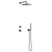 Damixa Iris DS 1 brusesystem til indbygning - Brstet grafitgr