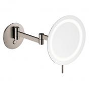 Damixa Zen make-up spejl m/lys og 5x forstrrelse - Brstet grafitgr