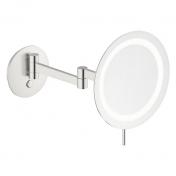 Damixa Zen make-up spejl m/lys og 5x forstrrelse - Steel