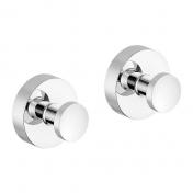 Damixa Zen hndkldekrog m/roset 2 stk. - Krom