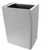 Randi Line væghængt affaldskurv - Børstet rustfrit stål