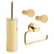 Lavabo Luna tilbehørspakke - Poleret messing