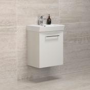 Dansani Mido mbelst 50 m/1 lge og Capella vask - Hvid mat