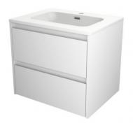 Sanibell Proline møbelsæt 60 m/integrerede greb - Mat hvid