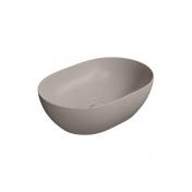 GSI Pura 50 oval fritstende bowlevask - Uden hanehul - Tortora