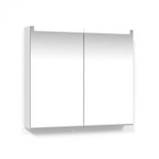 Casse 60 spejlskab m/lys og lysstyring - Hvid