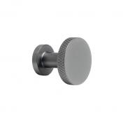 Casse Crystal Cut knopgreb eller krog - Brstet gunmetal