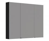 Dansani Style spejlskab 100 m/lysstyring og 3 lger - Eg noir