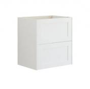 Dansani Luna Classic 60 vaskeskab m/skuffer og rammefront - Mat hvid