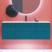 Dansani Luna Urban 140 mbelst m/Minore vask og riflet front - Valgfri farve