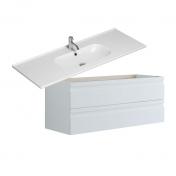 Dansani Luna Urban 120 mbelst m/Kantate vask og integrerede greb - Hvid mat