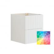 Dansani Luna Urban 40 sideskab m/skuffer og riflet front - Valgfri farve