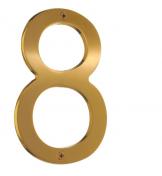 Beslagsboden husnummer 8 - Børstet messing