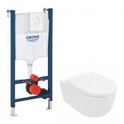Lavabo Futura rimless toiletpakke inkl. sde m/SoftClose, cisterne og betjening i hvid
