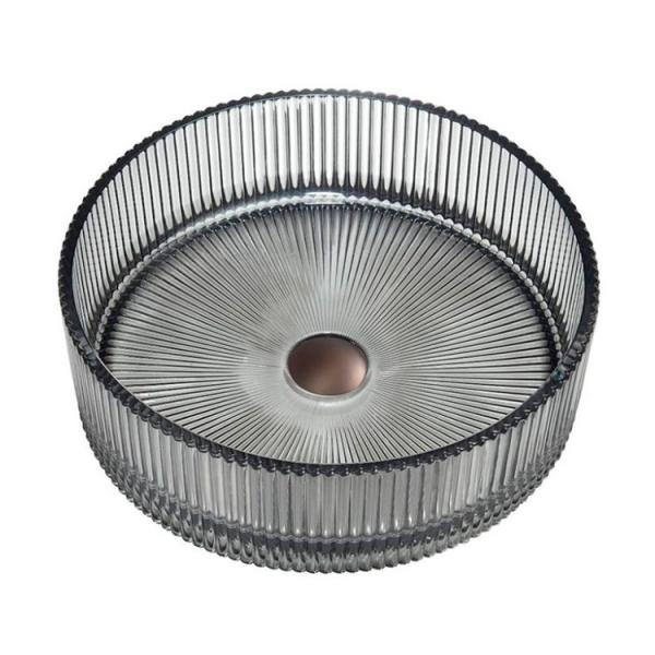 Cassøe Romano fritstående bowlevask - Glas/mørktonet Cassøe Romano fritstående bowlevask - Glas/mørktonet