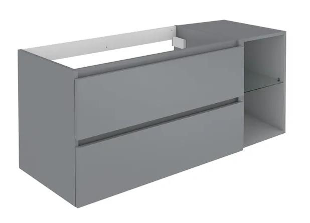 Allibert Lunik 120 vaskeskab m/skuffer og hylder - Onyx grey