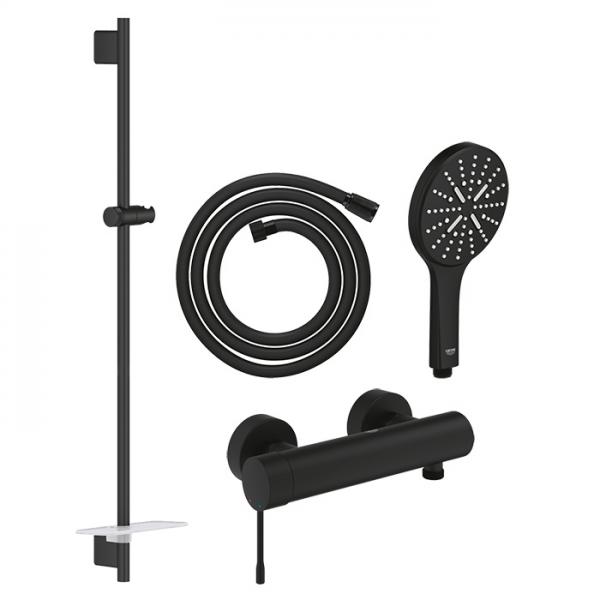 Grohe Rainshower SmartActive komplet brusesystem - 900 mm - Mat sort Grohe Rainshower SmartActive komplet brusesystem - 900 mm - Mat sort