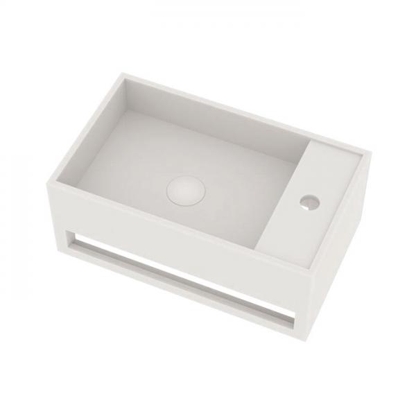 Ideavit Solidcube 50 håndvask m/håndklædeholder t/væg - 1 hanehul