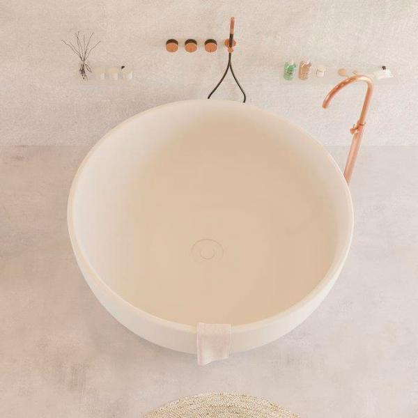 Ideavit Solidround fritstående badekar Ø135 cm - Mat hvid Ideavit Solidround fritstående badekar Ø135 cm - Mat hvid