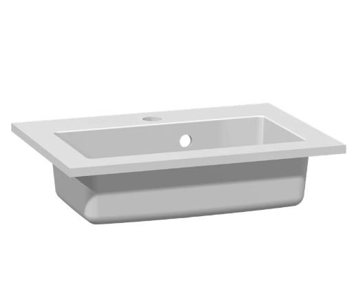 Dansani Mini Minore 50 møbelvask - 1 hanehul Dansani Mini Minore 50 møbelvask - 1 hanehul