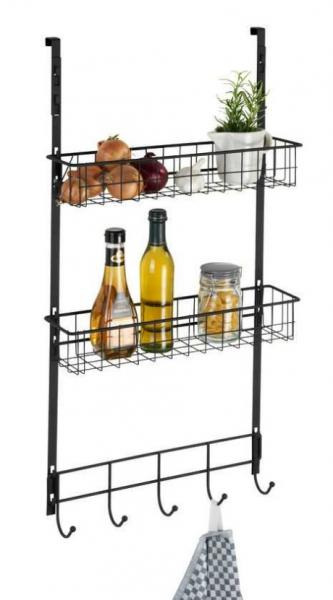 Wenko multifunktionel køkkenhylde t/dør eller låge - Sort Wenko multifunktionel køkkenhylde t/dør eller låge - Sort