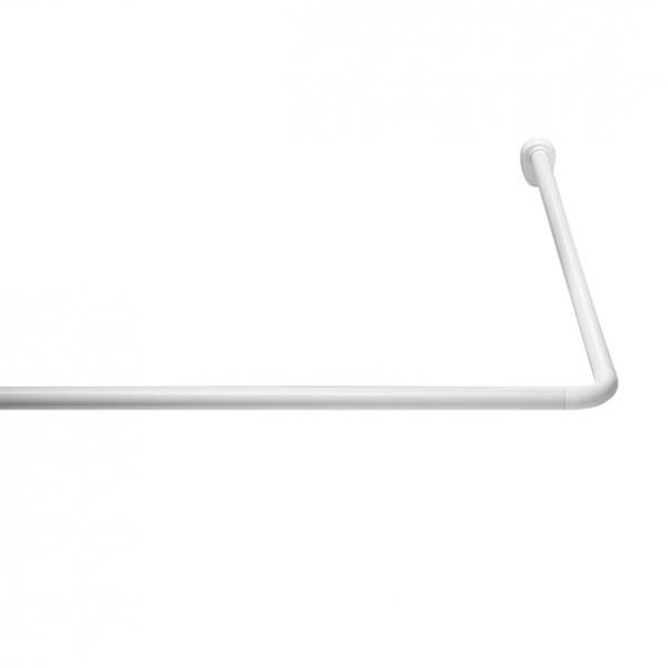 Ridder universal badeforhængsstang - 90 x 90 cm - Hvid Ridder universal badeforhængsstang - 90 x 90 cm - Hvid