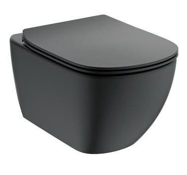 Ideal Standard Tesi væghængt toilet m/softclose sæde - Mat sort Ideal Standard Tesi væghængt toilet m/softclose sæde - Mat sort