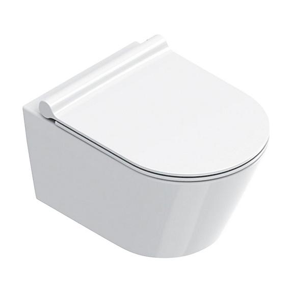 Catalano Zero 50 væghængt toilet m/Silentech, skjult montering og CataGlaze+