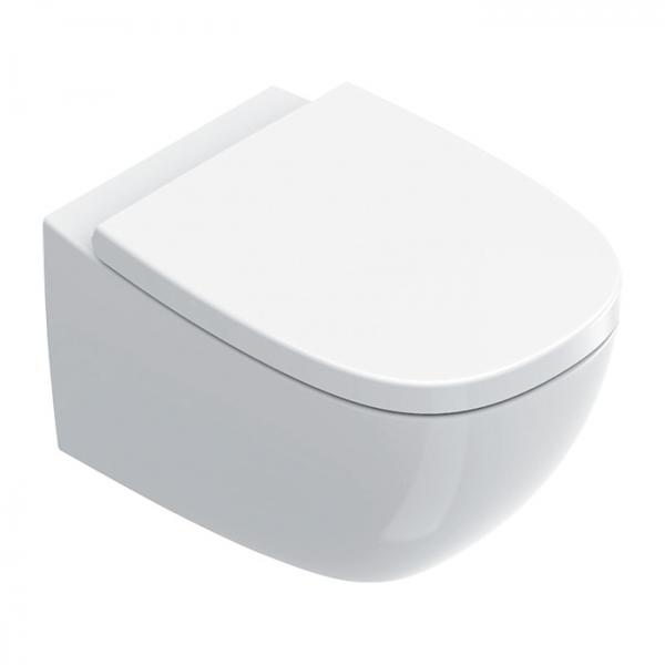 Catalano Alvea 53 væghængt toilet m/Silentech og CataGlaze+