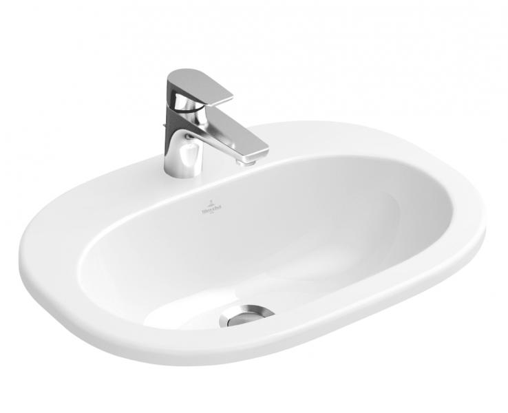 V&B O.novo 56 håndvask t/nedfældning - 1/3 hanehul V&B O.novo 56 håndvask t/nedfældning - 1/3 hanehul