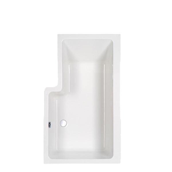 Strømberg Quantum badekar t/brus - 170 x 70/85 - Højre - 1 ryglæn Strømberg Quantum badekar t/brus - 170 x 70/85 - Højre - 1 ryglæn