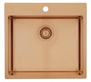 Lavabo Kubus 540 Soft køkkenvask - Kobber