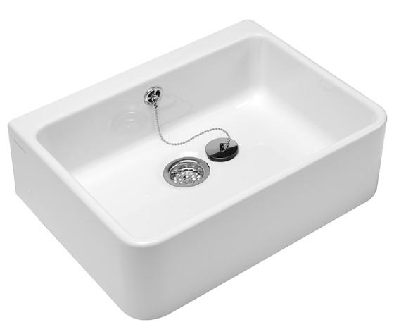 V&B 6321 Omnia Pro rengøringsvask - Hvid alpin