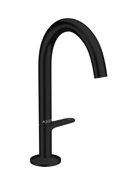 Hansgrohe AXOR One Select 170 håndvaskarmatur m/push-open bundventil - Mat sort Hansgrohe AXOR One Select 170 håndvaskarmatur m/push-open bundventil - Mat sort