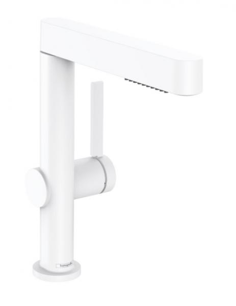 Hansgrohe Finoris 230 håndvaskarmatur m/udtræksbruser - Mat hvid Hansgrohe Finoris 230 håndvaskarmatur m/udtræksbruser - Mat hvid