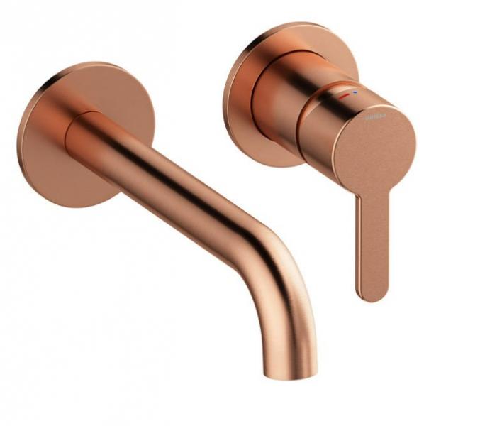 Damixa Silhouet armatur til indbygning i væg - Børstet kobber Damixa Silhouet armatur til indbygning i væg - Børstet kobber